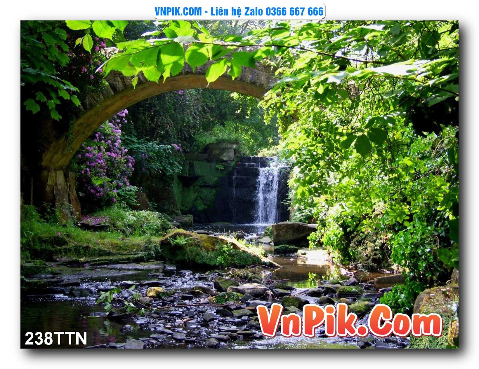 Tranh thác nước – Tranh phong thủy – Tranh treo tường mã 238TTN