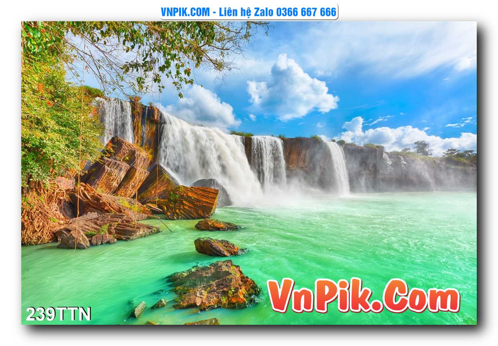 Tranh thác nước – Tranh phong thủy – Tranh treo tường mã 239TTN