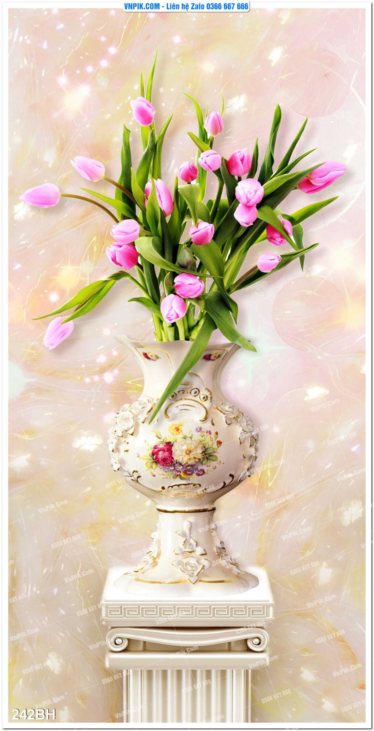 Tranh bình hoa nghệ thuật 242BH