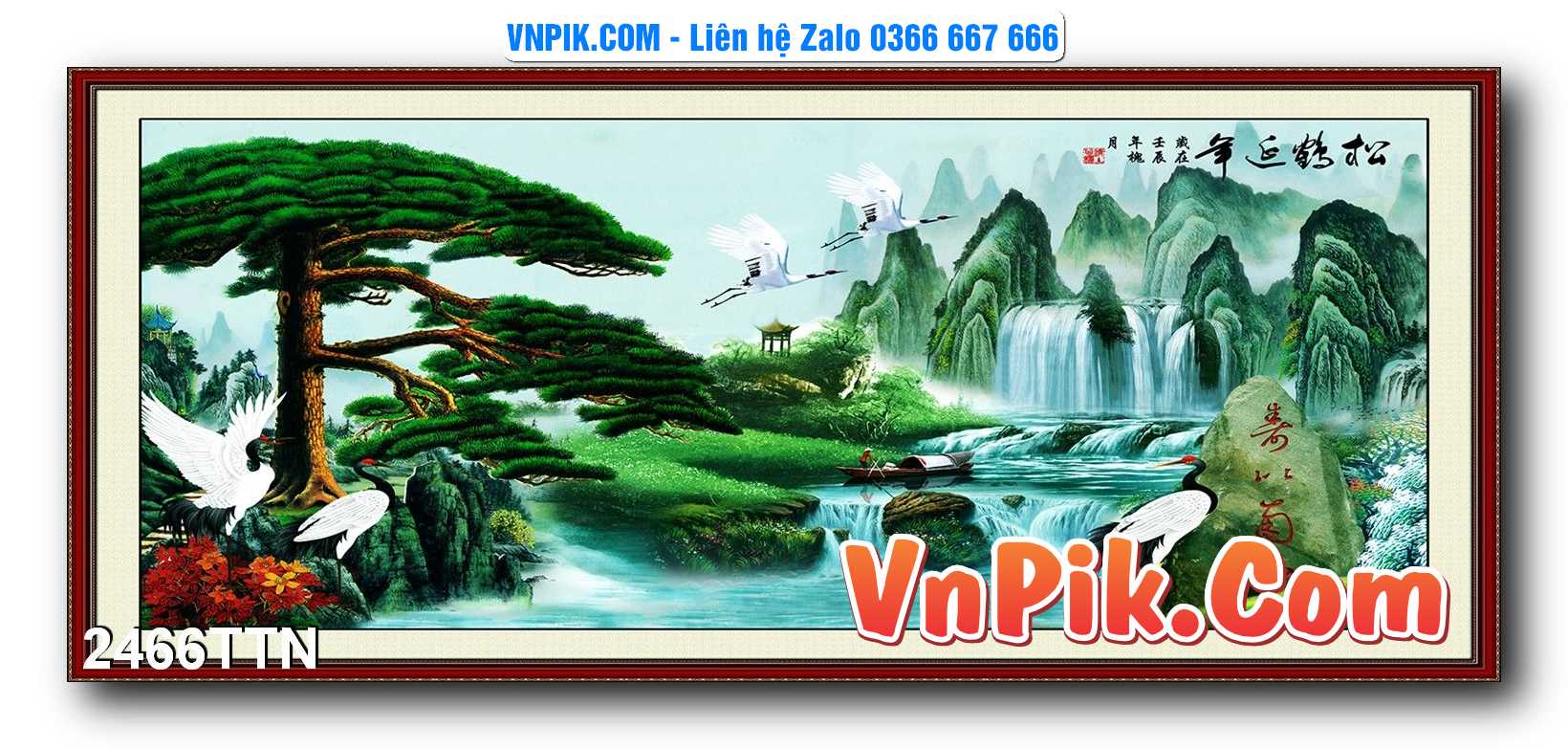 Tranh thác nước – Tranh phong thủy – Tranh treo tường mã 2466TTN