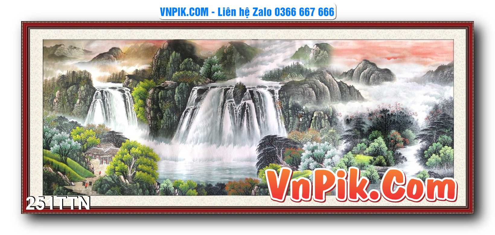 Tranh thác nước – Tranh phong thủy – Tranh treo tường mã 251TTN