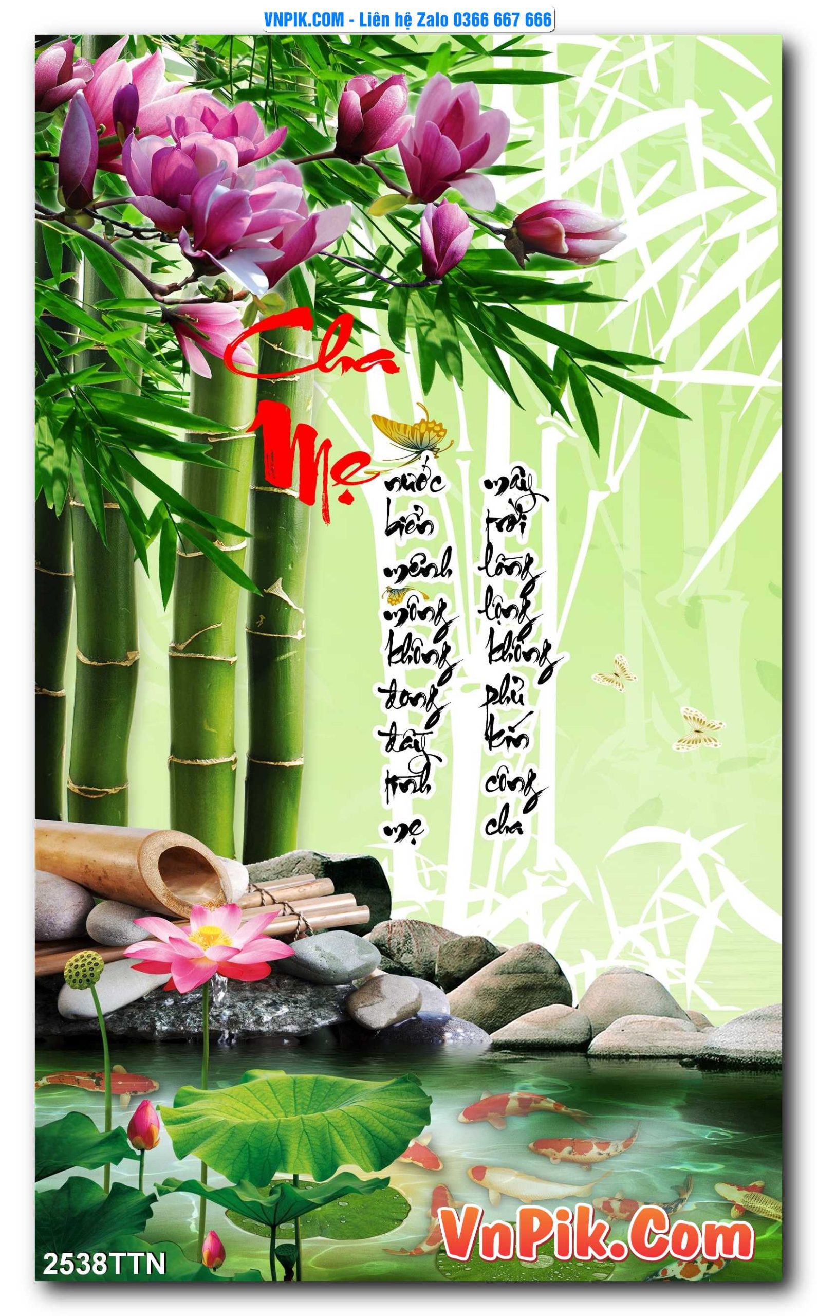 Tranh thác nước – Tranh phong thủy – Tranh treo tường mã 2538TTN