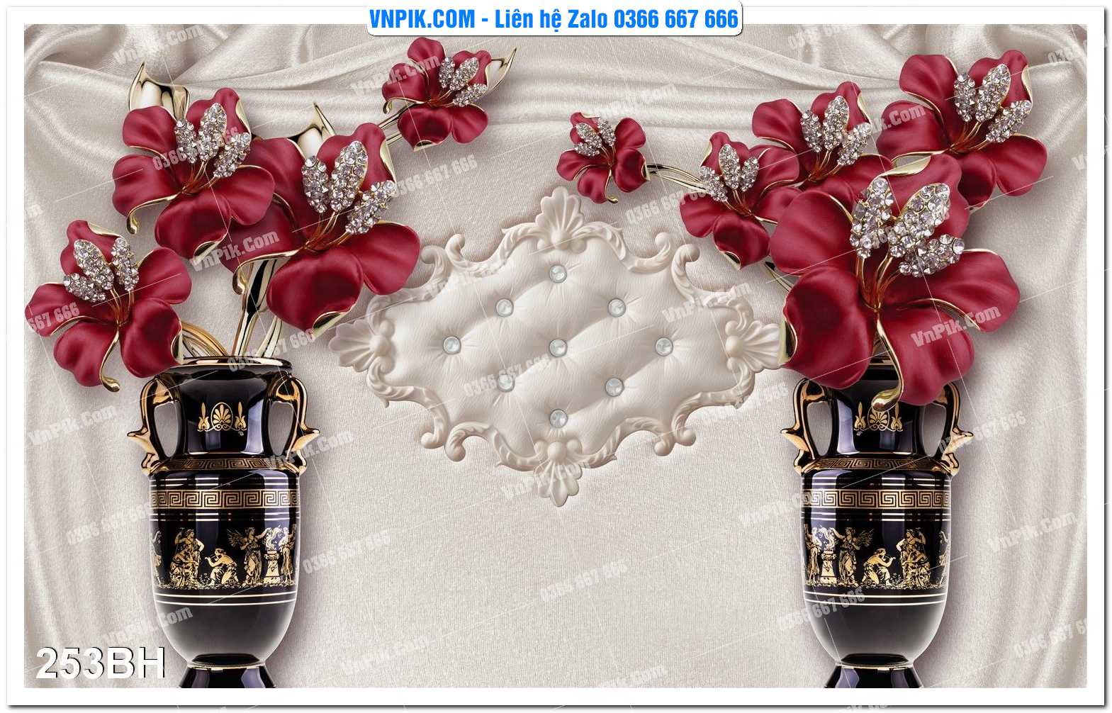 Tranh bình hoa nghệ thuật 253BH