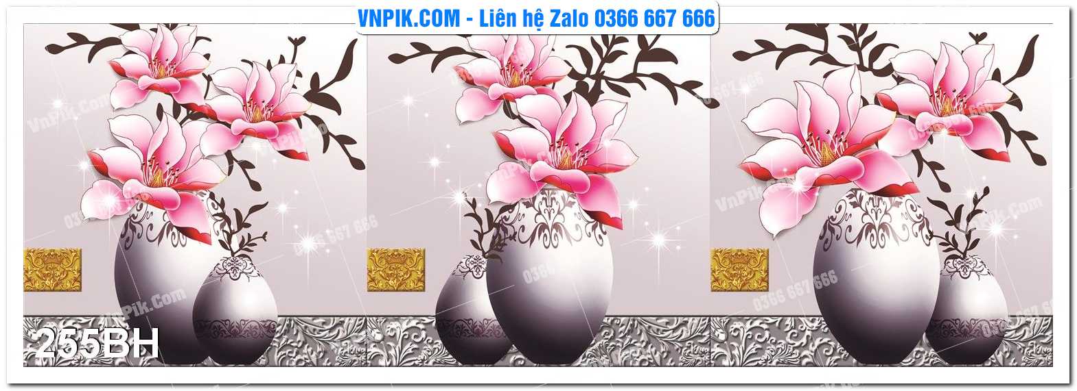 Tranh bình hoa nghệ thuật 255BH