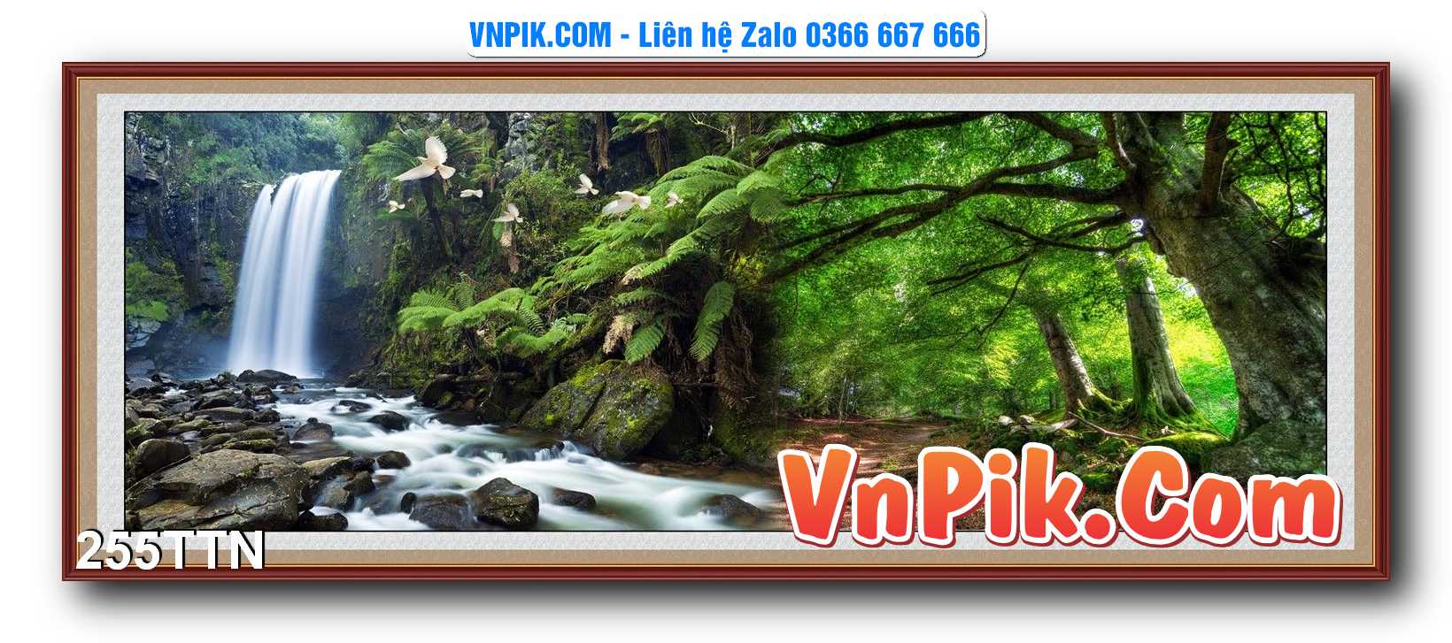 Tranh thác nước – Tranh phong thủy – Tranh treo tường mã 255TTN