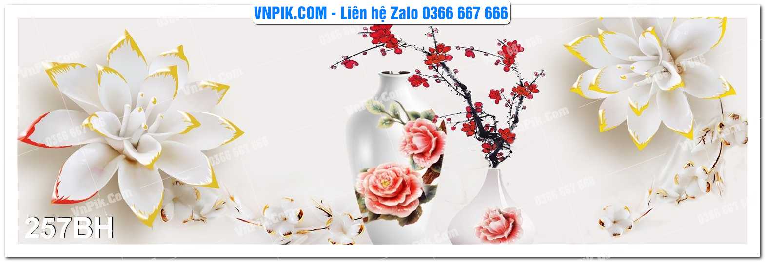 Tranh bình hoa nghệ thuật 257BH