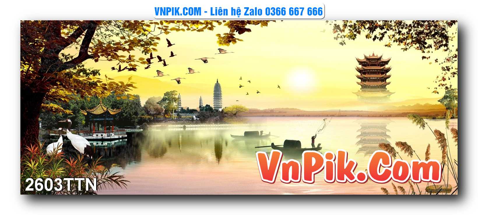 Tranh thác nước – Tranh phong thủy – Tranh treo tường mã 2603TTN