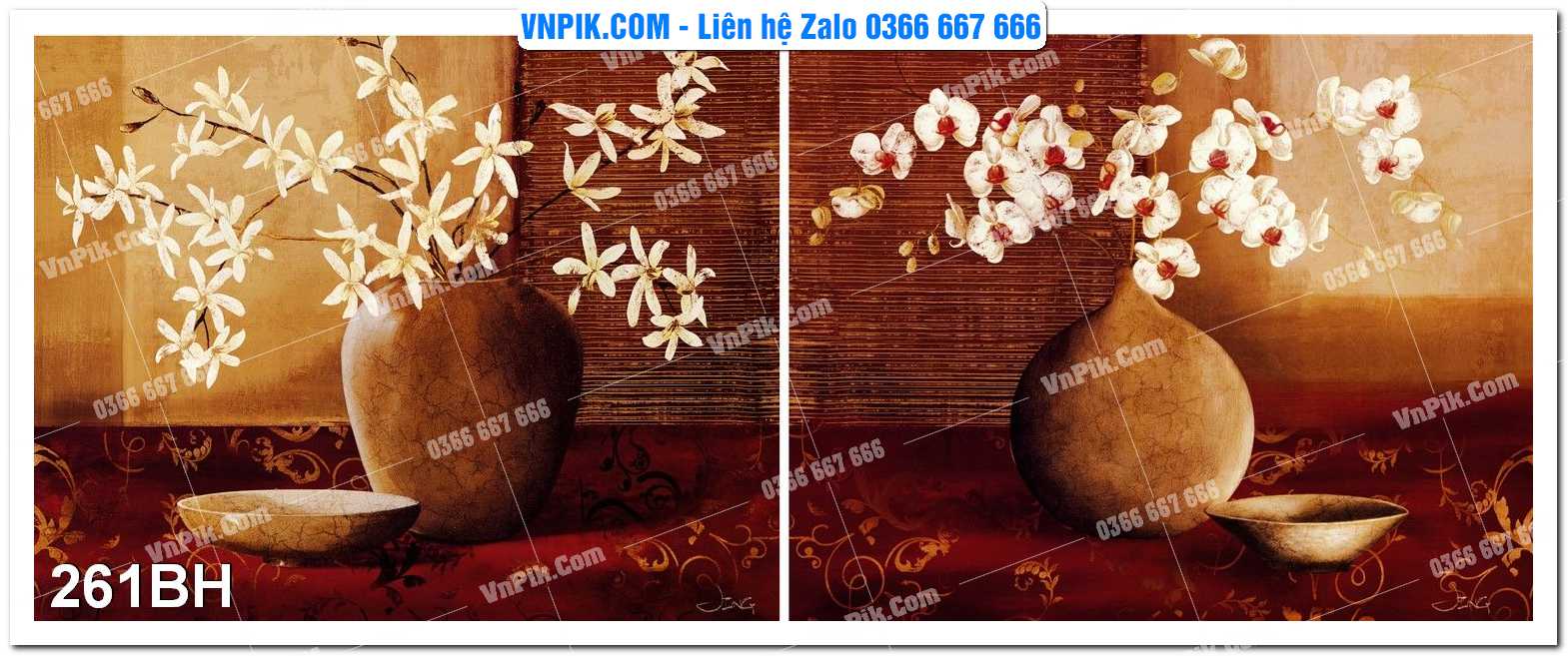Tranh bình hoa nghệ thuật 261BH