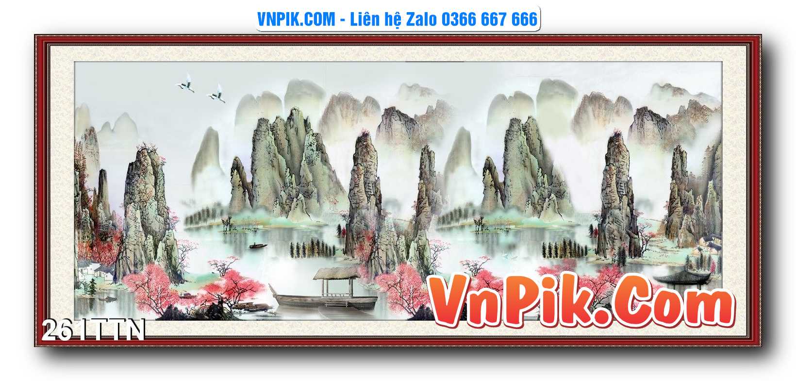 Tranh thác nước – Tranh phong thủy – Tranh treo tường mã 261TTN