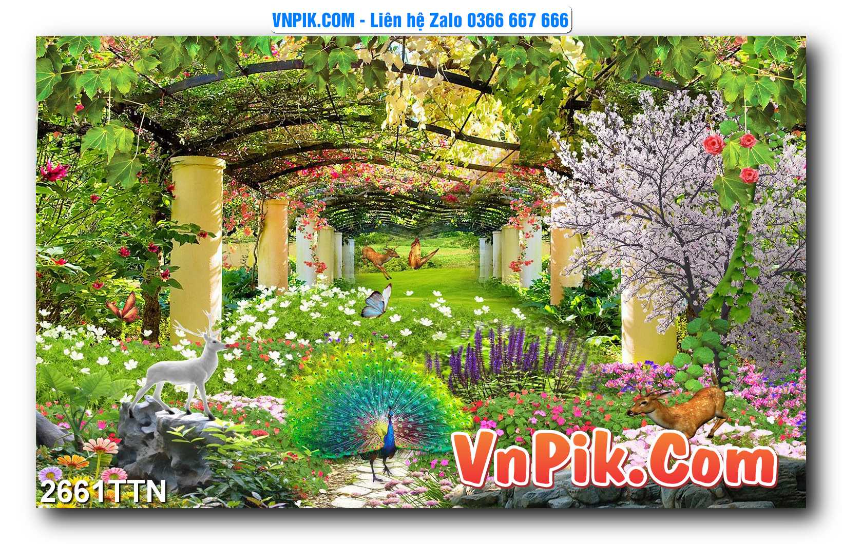 Tranh thác nước – Tranh phong thủy – Tranh treo tường mã 2661TTN