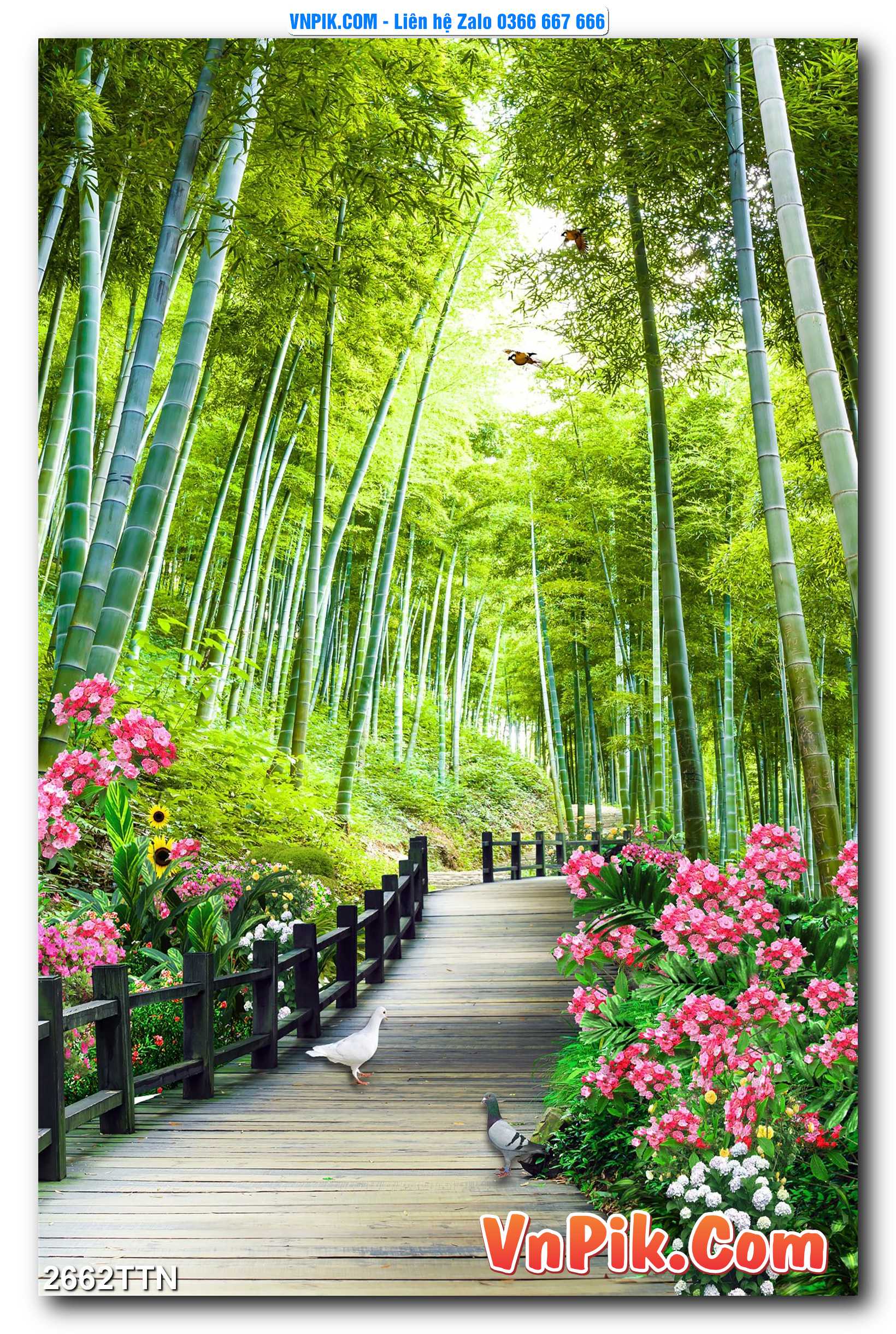 Tranh thác nước – Tranh phong thủy – Tranh treo tường mã 2662TTN