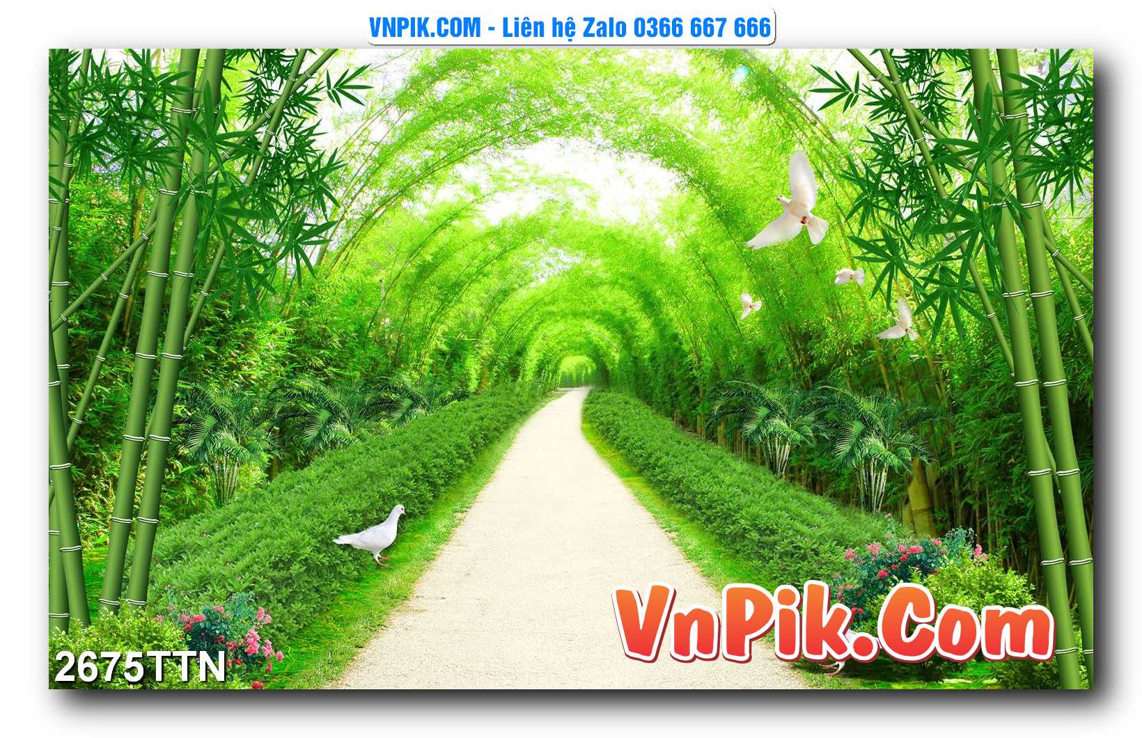 Tranh thác nước – Tranh phong thủy – Tranh treo tường mã 2675TTN