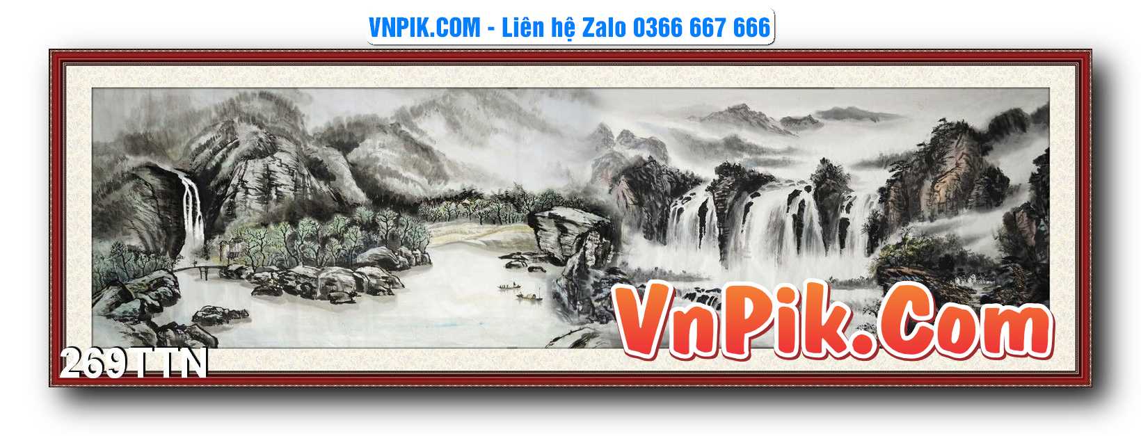 Tranh thác nước – Tranh phong thủy – Tranh treo tường mã 269TTN