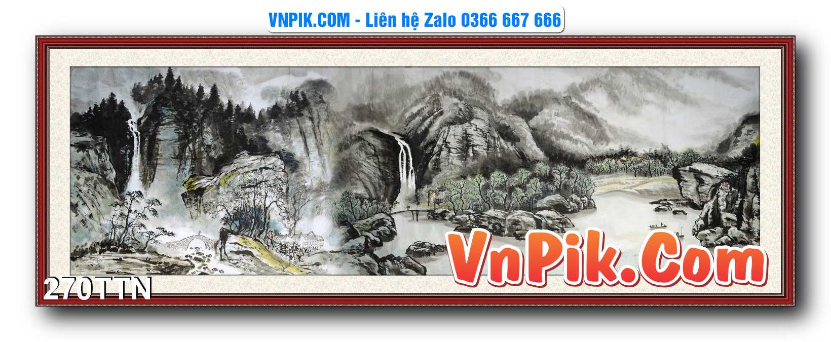 Tranh thác nước – Tranh phong thủy – Tranh treo tường mã 270TTN