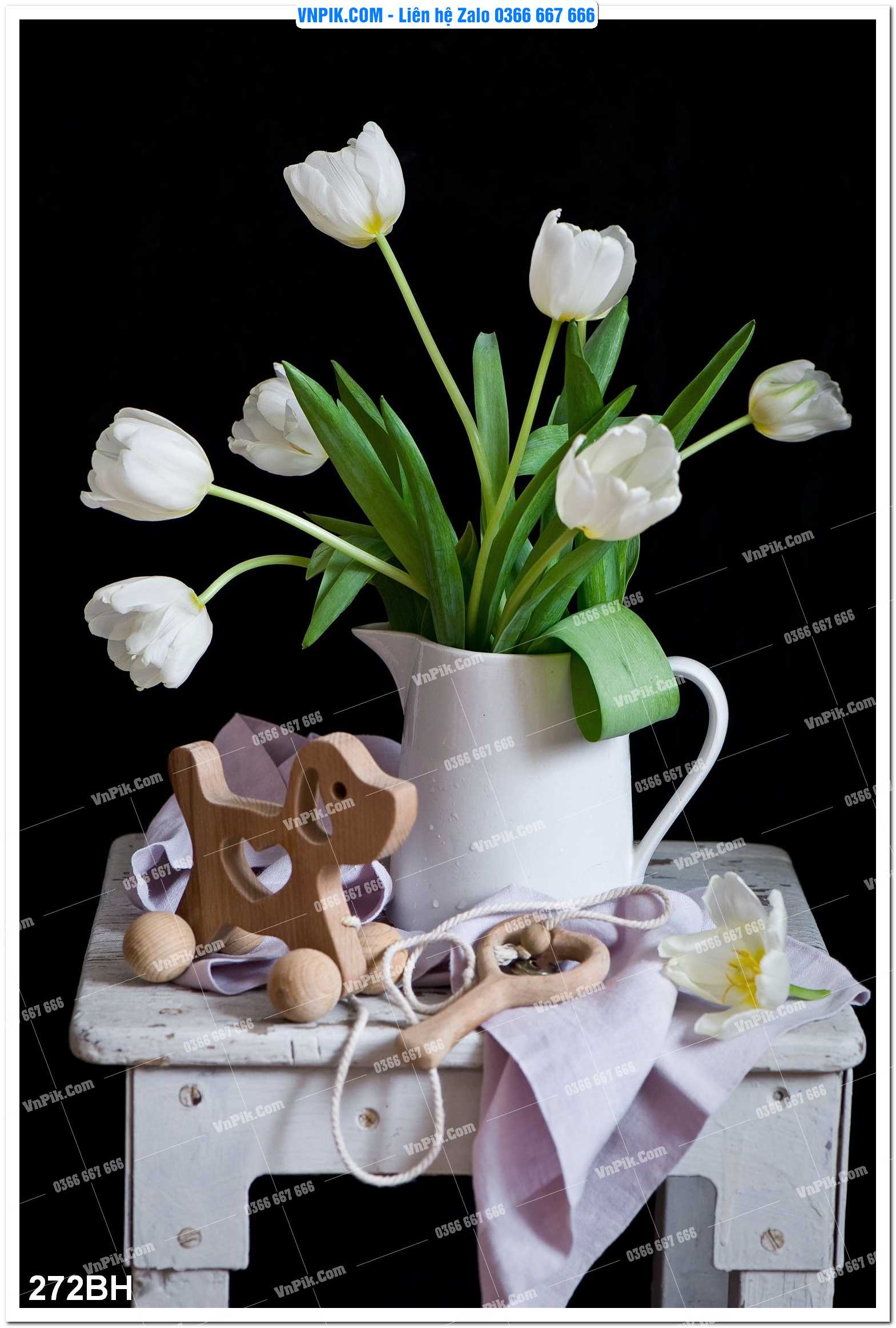 Tranh bình hoa nghệ thuật 272BH