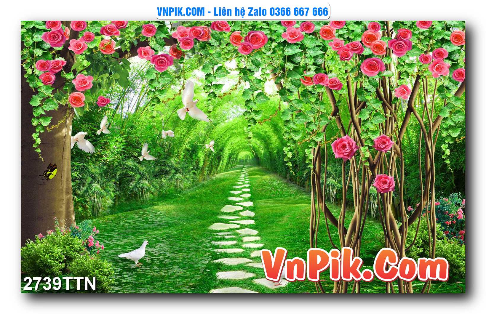 Tranh thác nước – Tranh phong thủy – Tranh treo tường mã 2739TTN