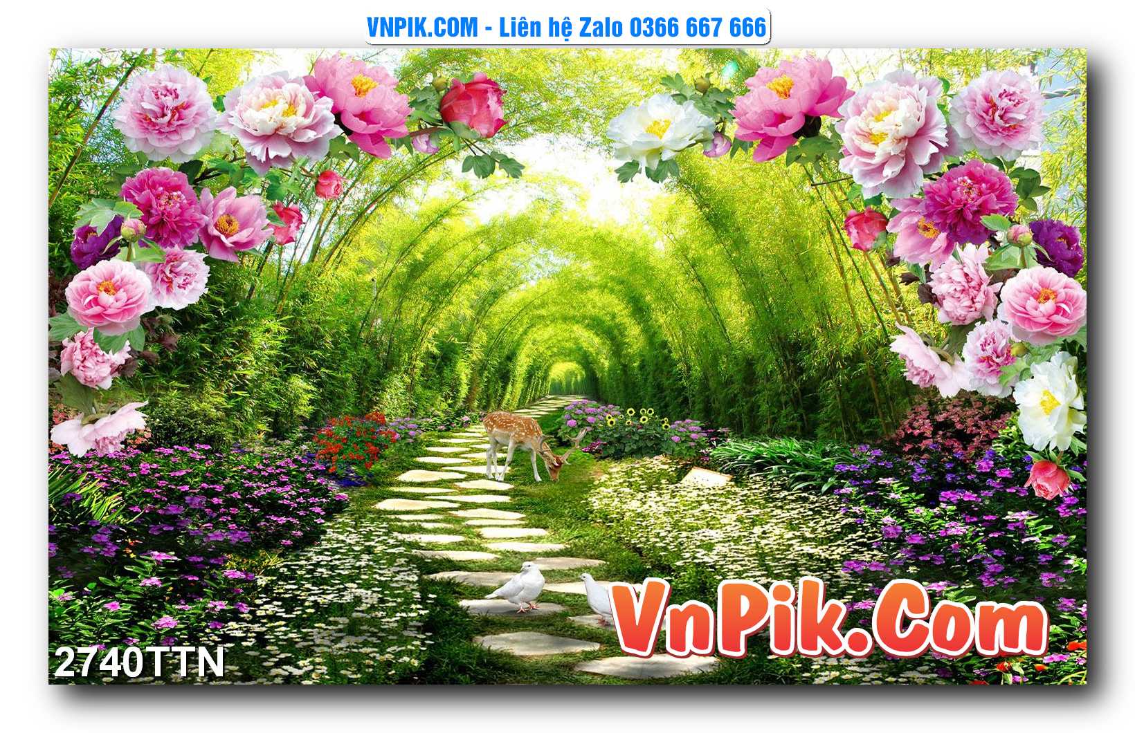 Tranh thác nước – Tranh phong thủy – Tranh treo tường mã 2740TTN
