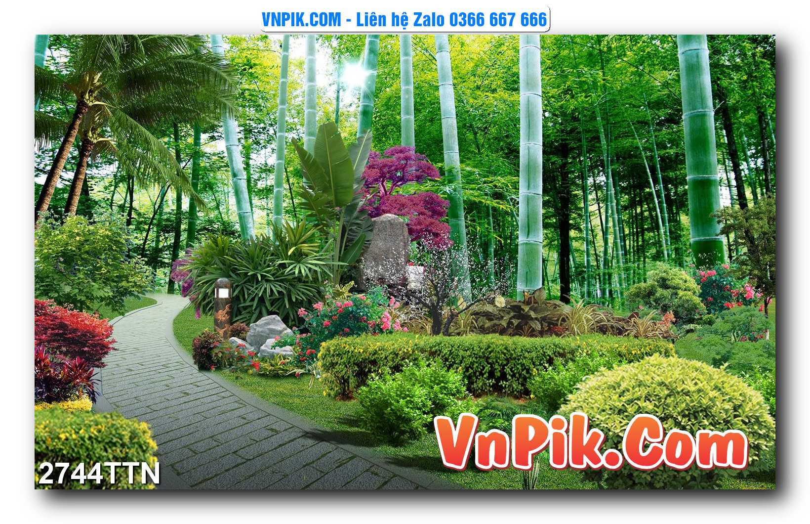 Tranh thác nước – Tranh phong thủy – Tranh treo tường mã 2744TTN