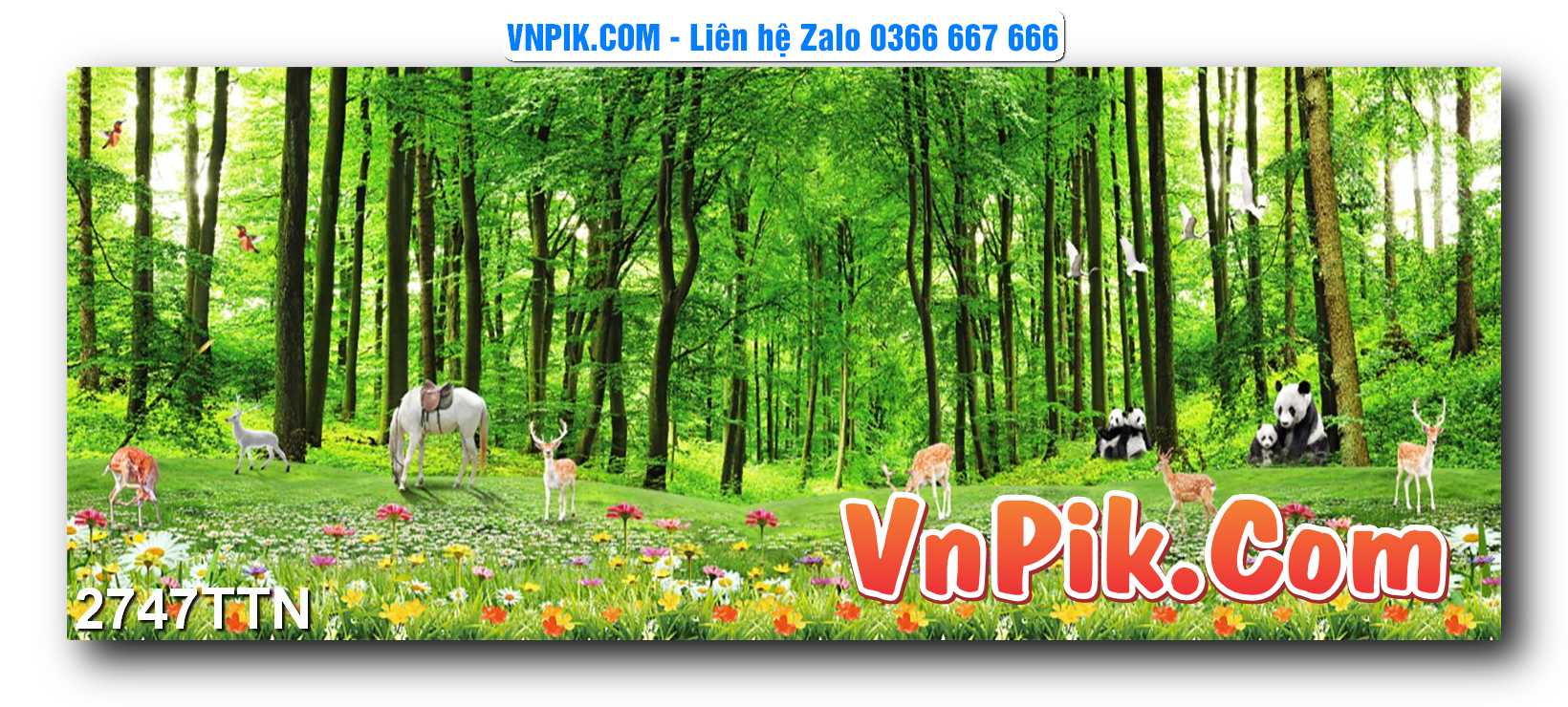 Tranh thác nước – Tranh phong thủy – Tranh treo tường mã 2747TTN