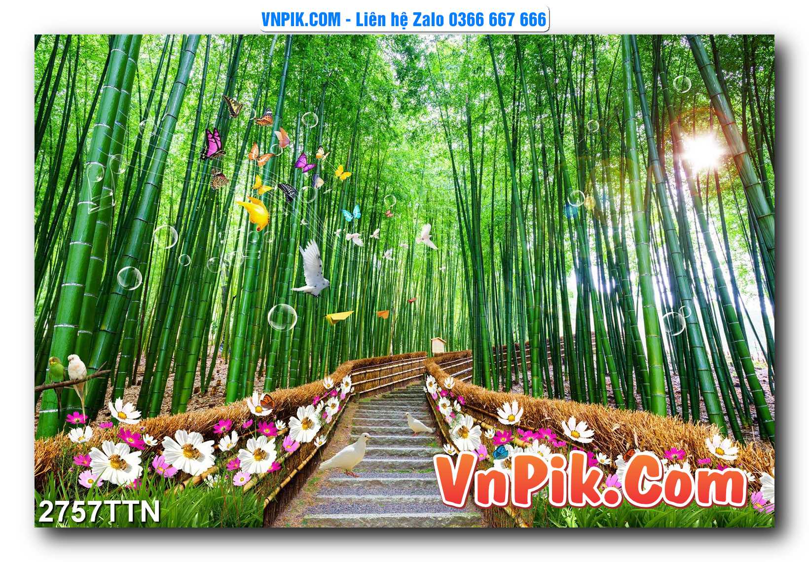 Tranh thác nước – Tranh phong thủy – Tranh treo tường mã 2757TTN