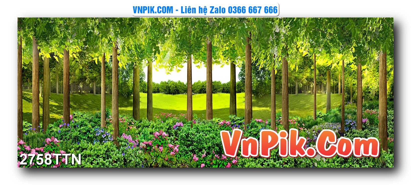 Tranh thác nước – Tranh phong thủy – Tranh treo tường mã 2758TTN