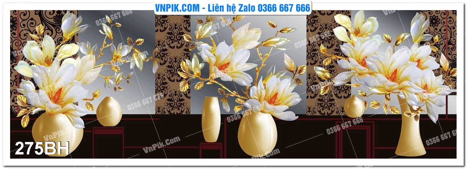 Tranh bình hoa nghệ thuật 275BH