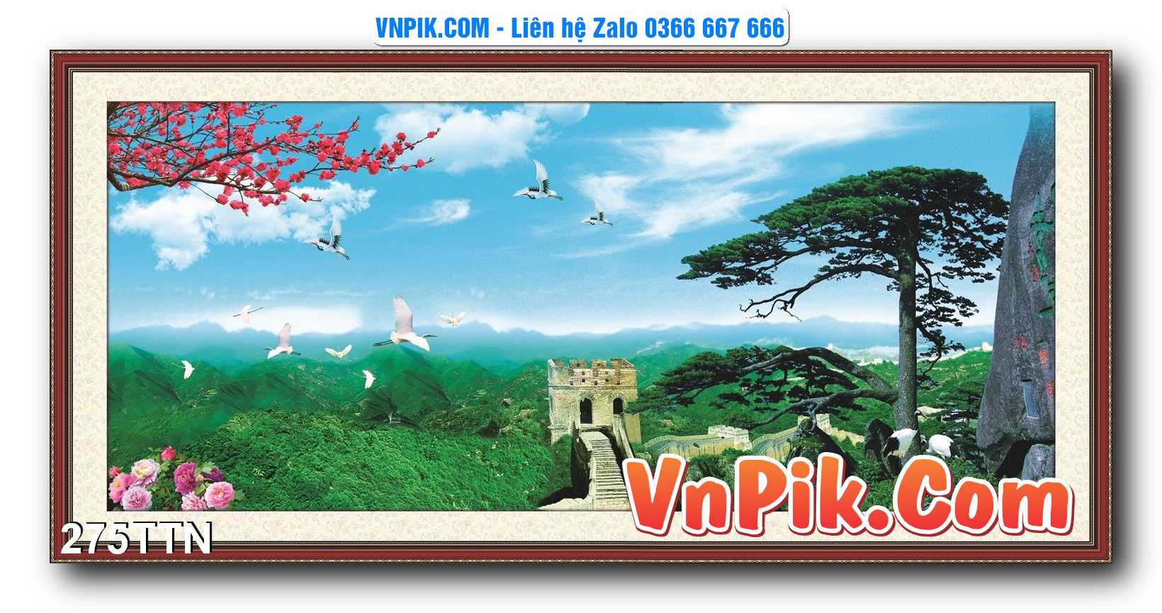 Tranh thác nước – Tranh phong thủy – Tranh treo tường mã 275TTN