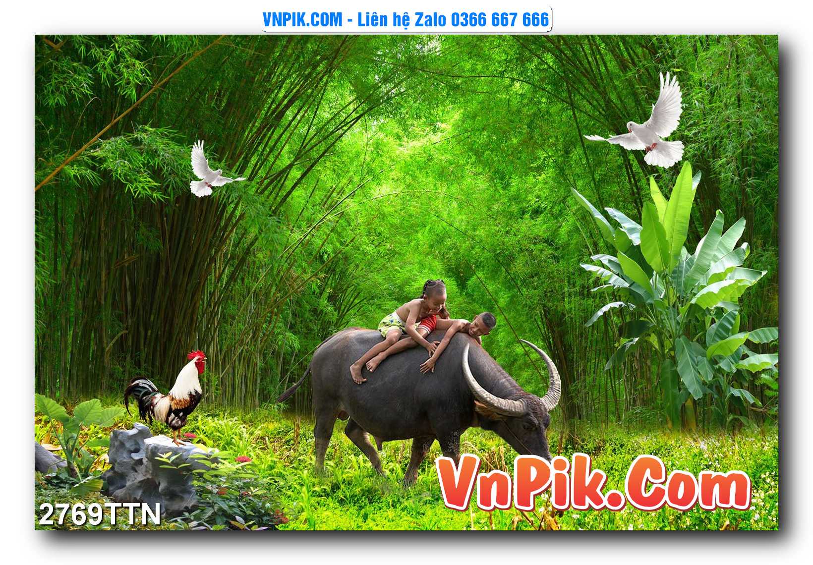 Tranh thác nước – Tranh phong thủy – Tranh treo tường mã 2769TTN
