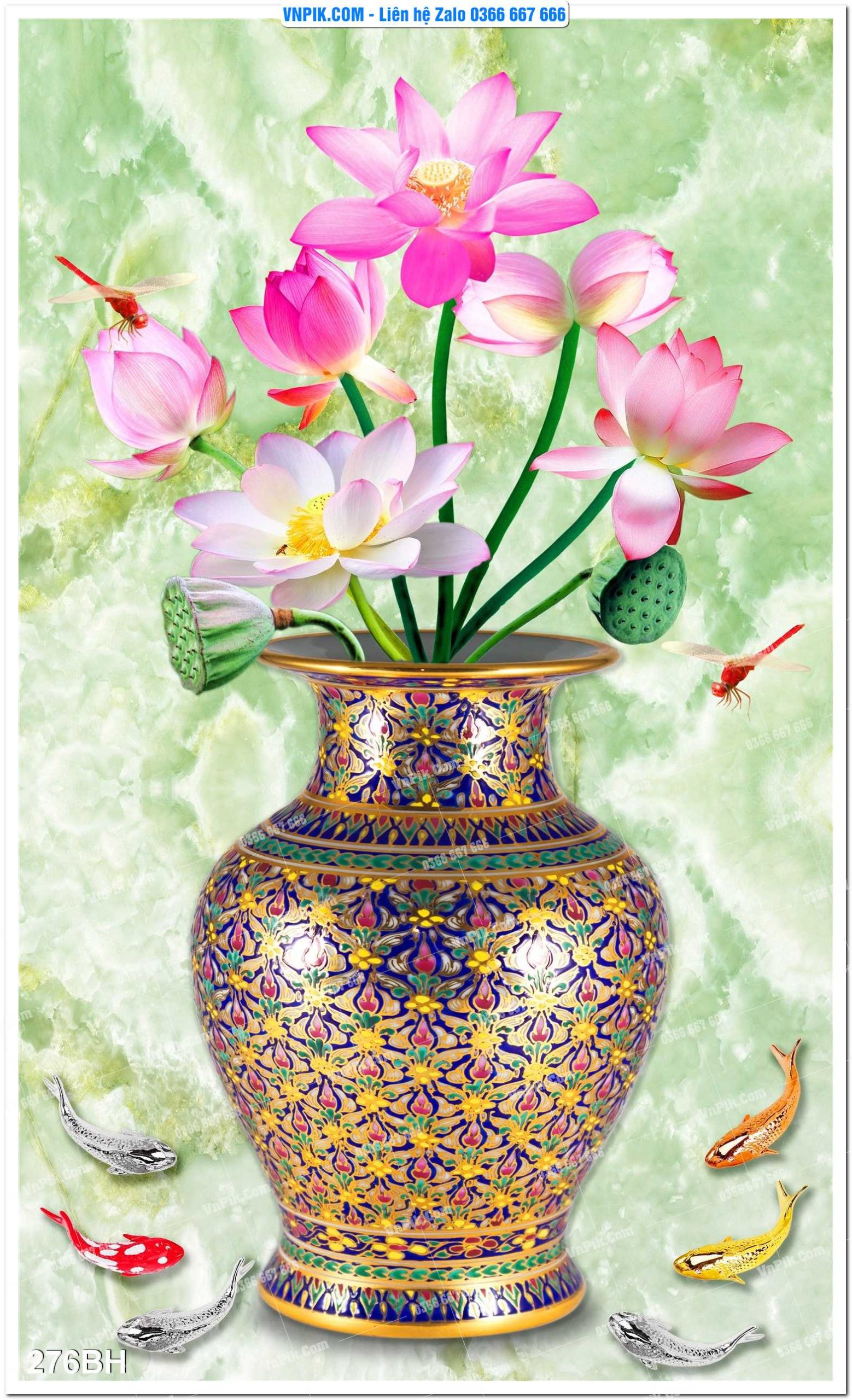 Tranh bình hoa nghệ thuật 276BH