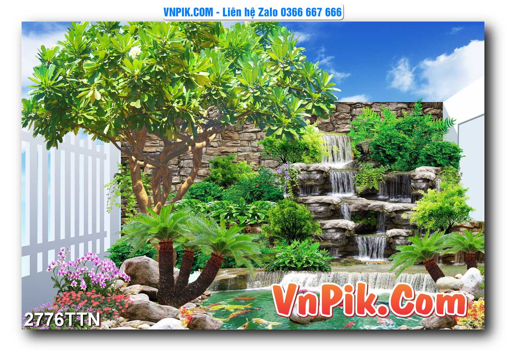 Tranh thác nước – Tranh phong thủy – Tranh treo tường mã 2776TTN