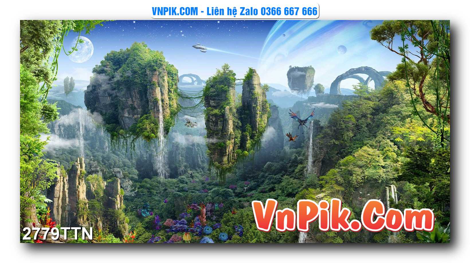Tranh thác nước – Tranh phong thủy – Tranh treo tường mã 2779TTN