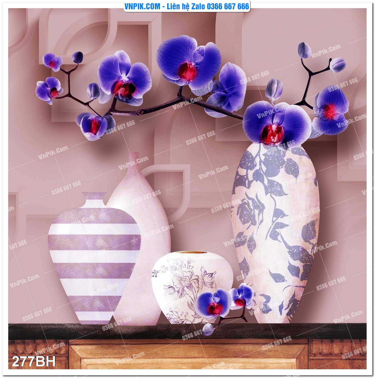 Tranh bình hoa nghệ thuật 277BH