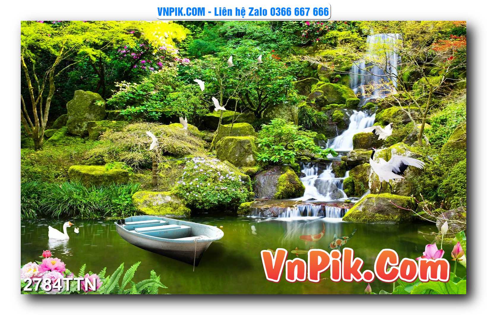 Tranh thác nước – Tranh phong thủy – Tranh treo tường mã 2784TTN