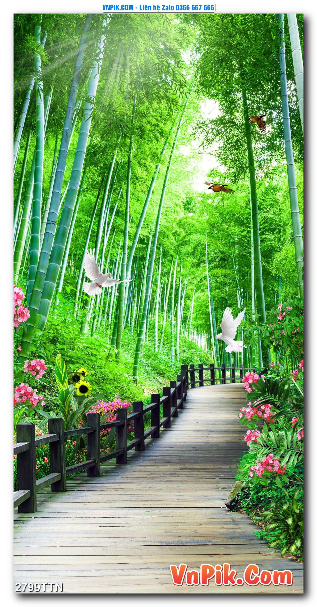Tranh thác nước – Tranh phong thủy – Tranh treo tường mã 2799TTN