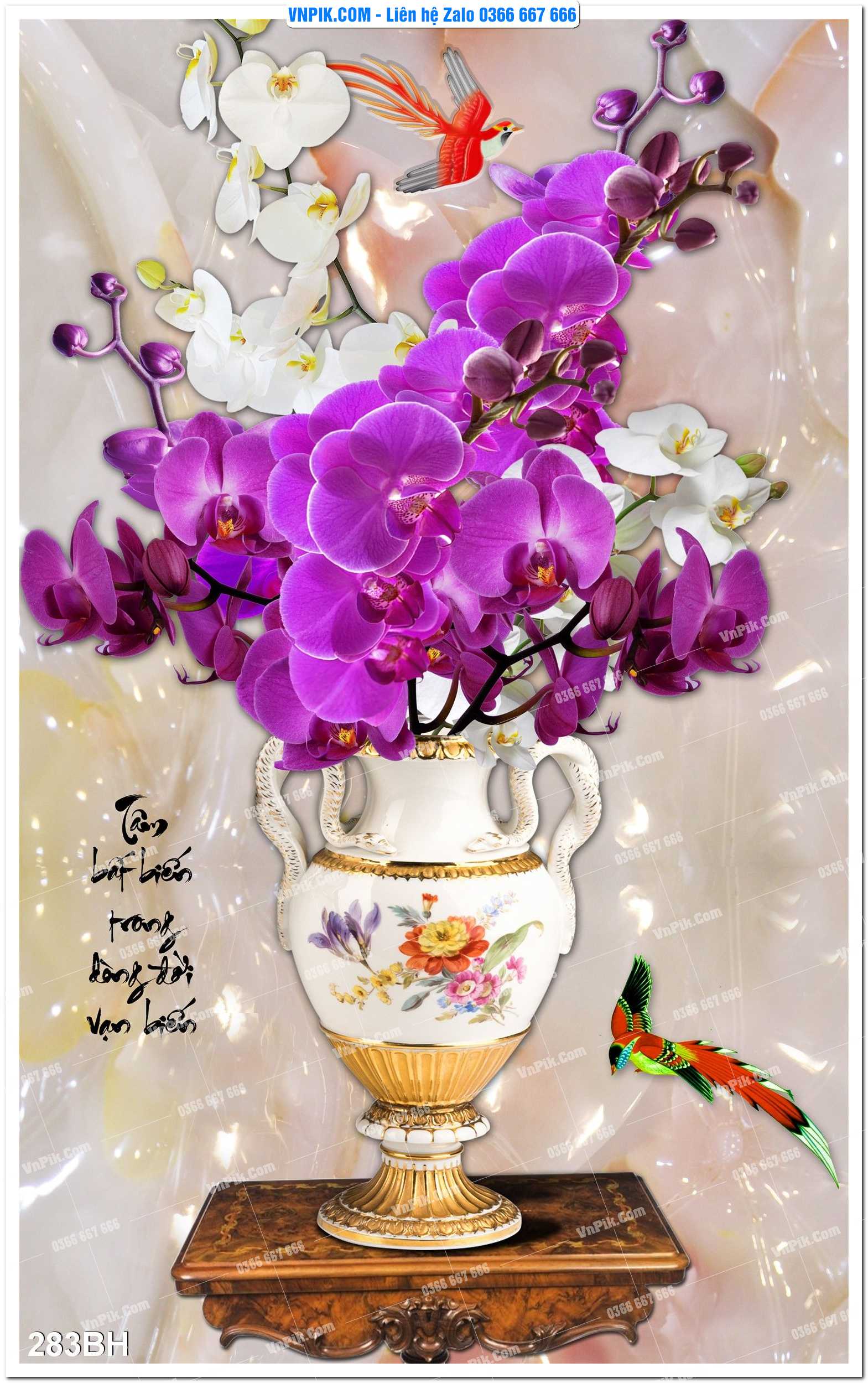 Tranh bình hoa nghệ thuật 283BH