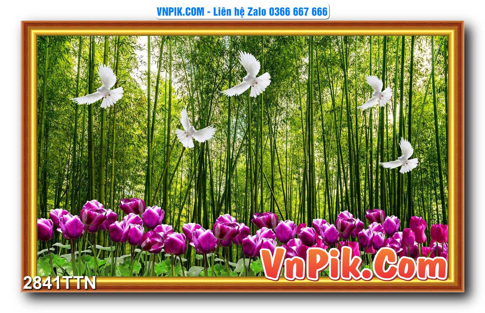 Tranh thác nước – Tranh phong thủy – Tranh treo tường mã 2841TTN