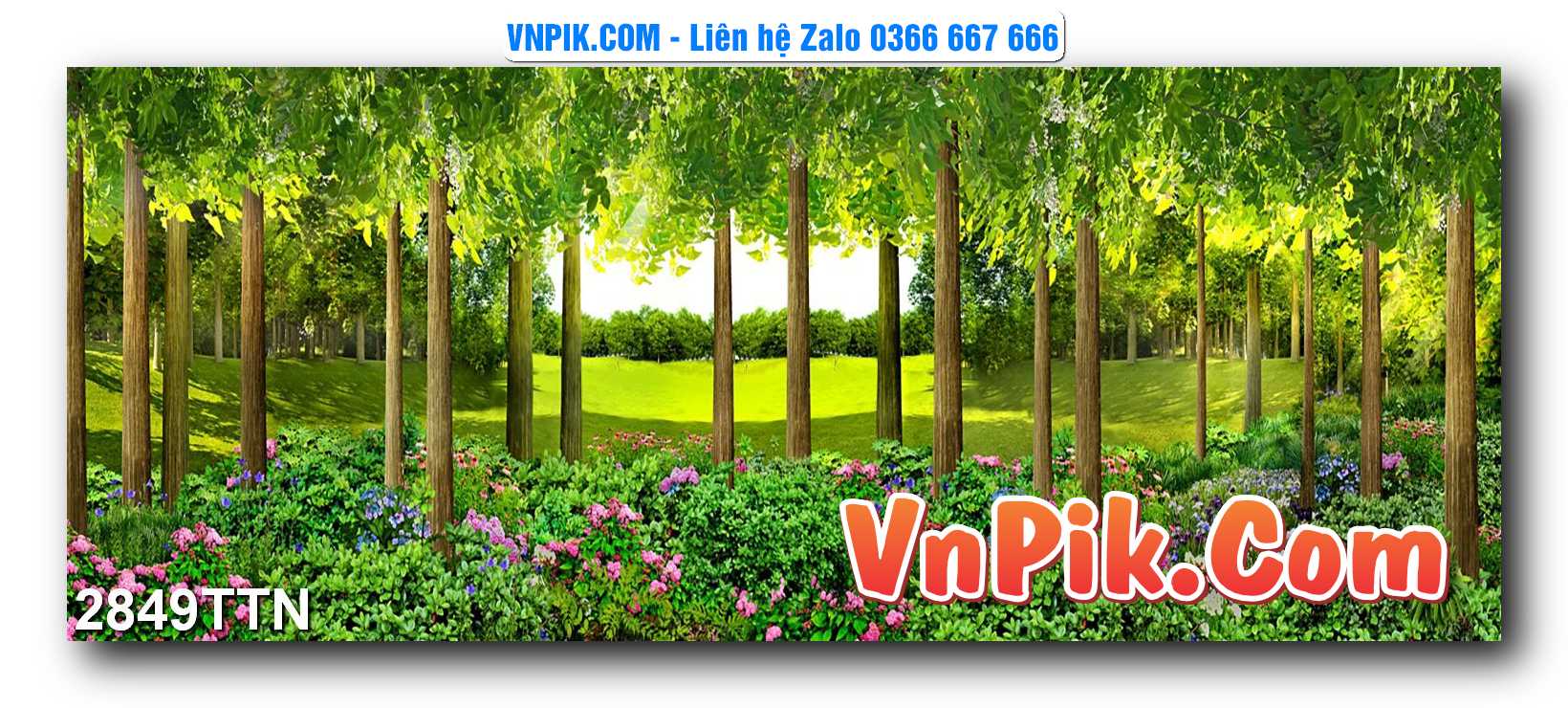 Tranh thác nước – Tranh phong thủy – Tranh treo tường mã 2849TTN
