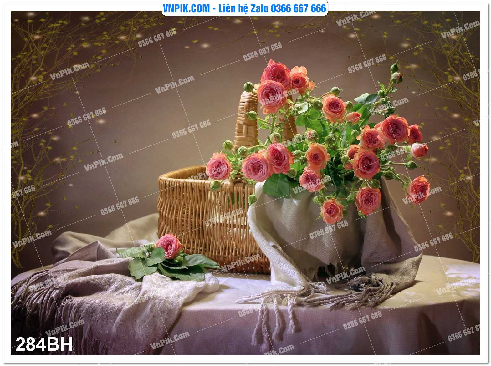 Tranh bình hoa nghệ thuật 284BH