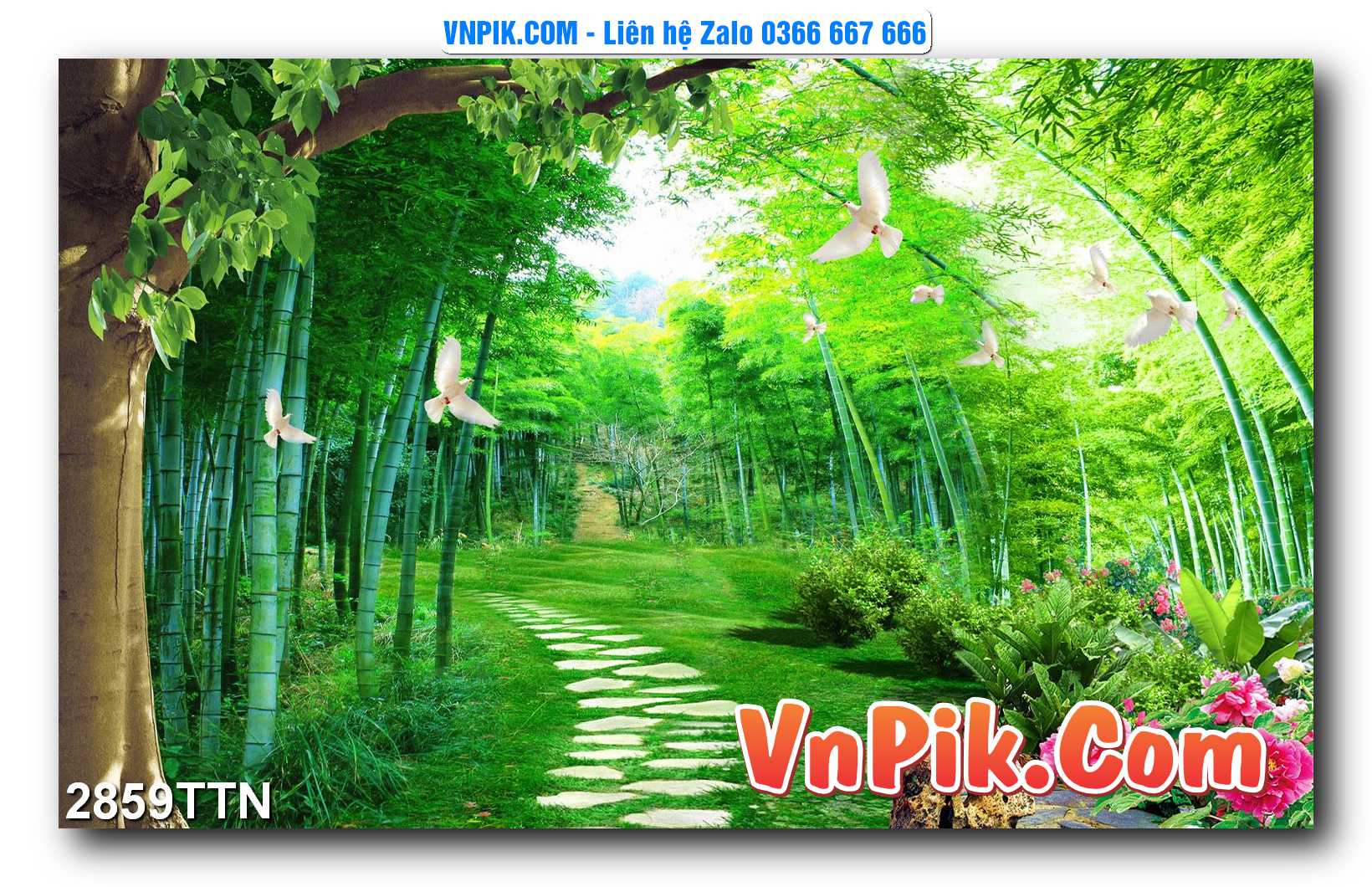 Tranh thác nước – Tranh phong thủy – Tranh treo tường mã 2859TTN