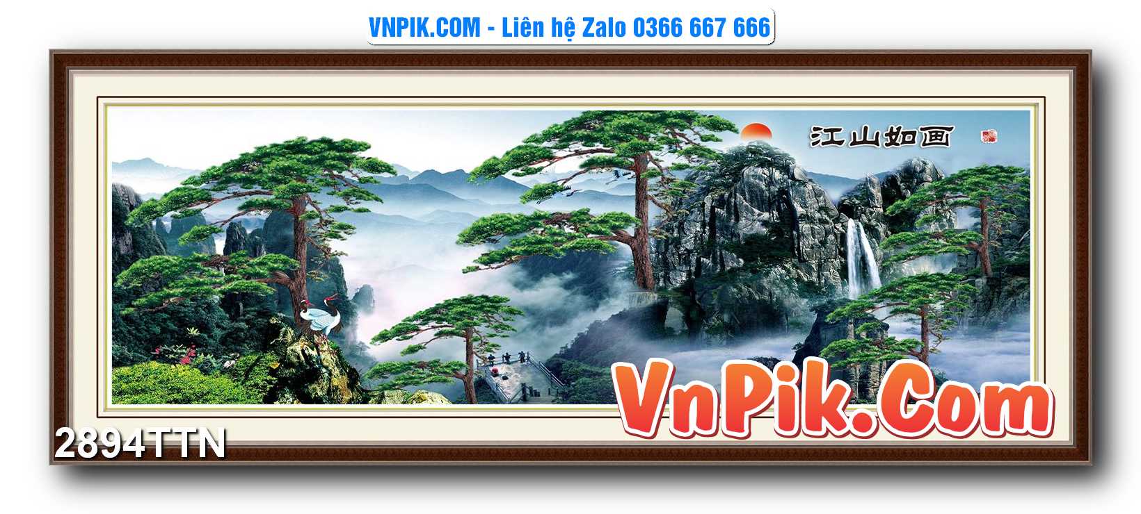 Tranh thác nước – Tranh phong thủy – Tranh treo tường mã 2894TTN