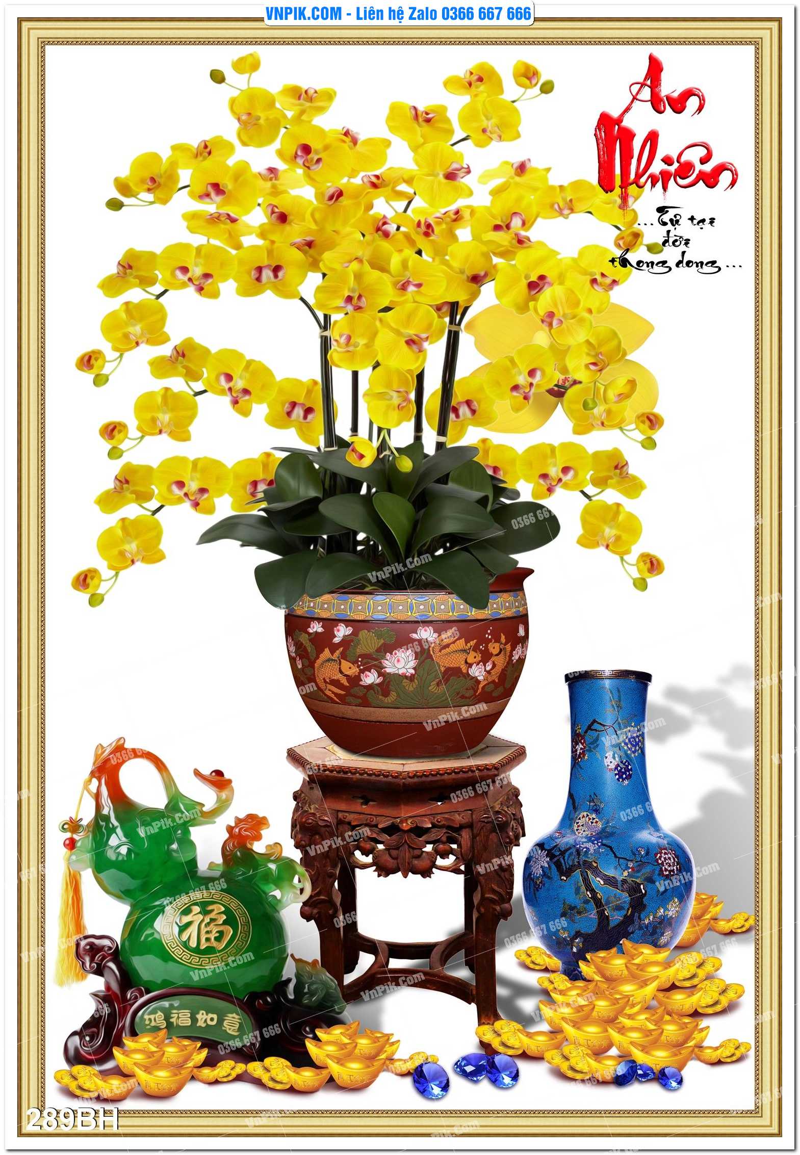 Tranh bình hoa nghệ thuật 289BH