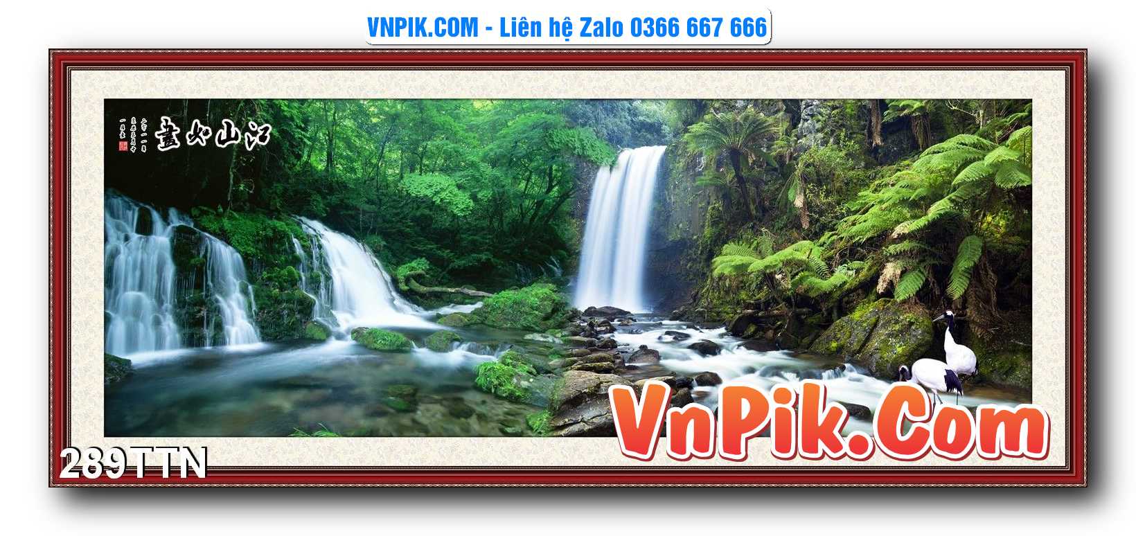 Tranh thác nước – Tranh phong thủy – Tranh treo tường mã 289TTN