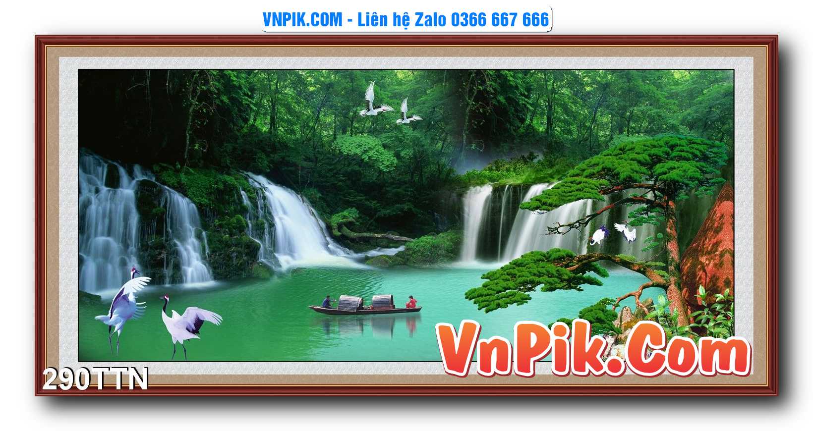 Tranh thác nước – Tranh phong thủy – Tranh treo tường mã 290TTN
