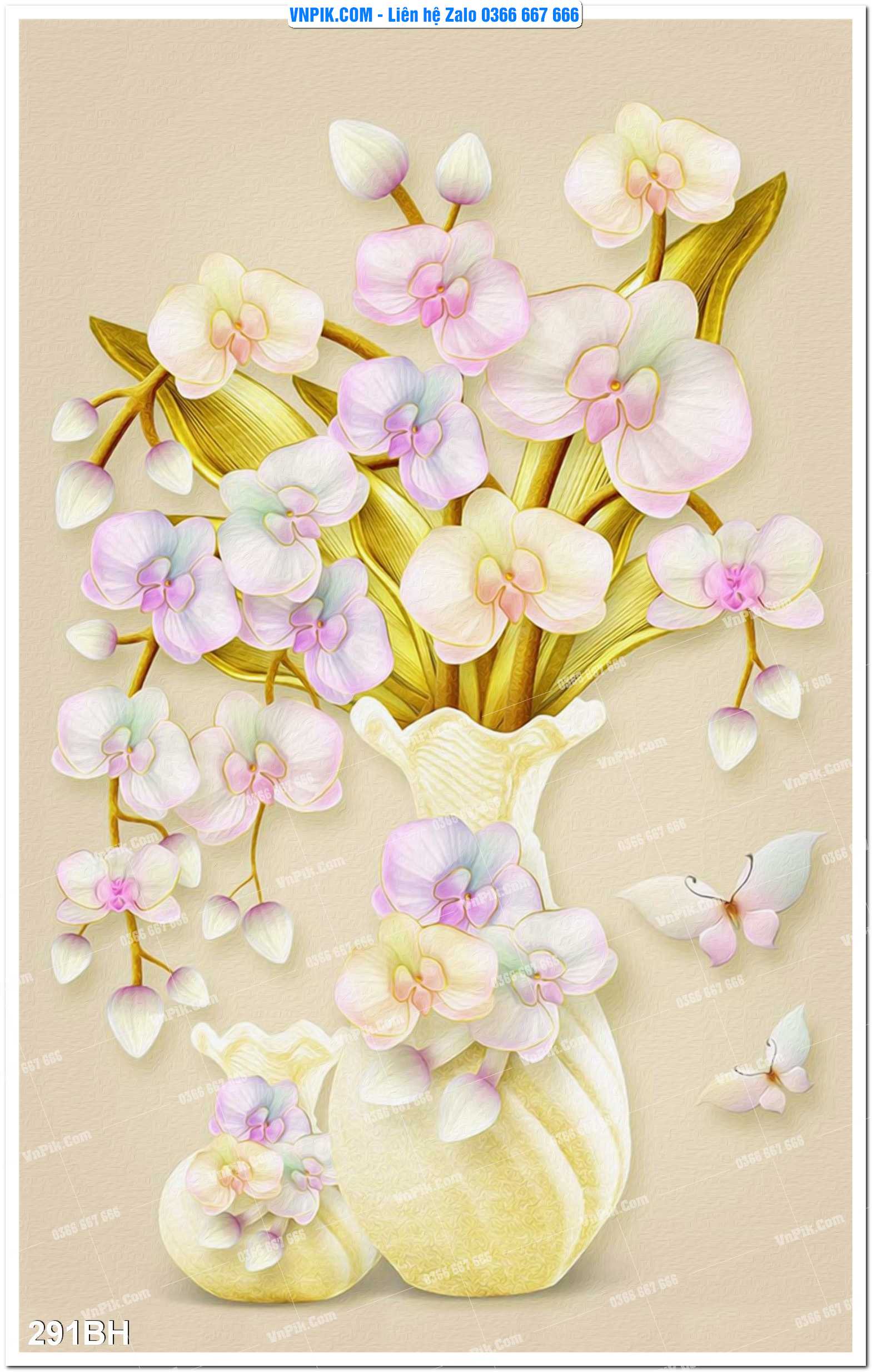 Tranh bình hoa nghệ thuật 291BH