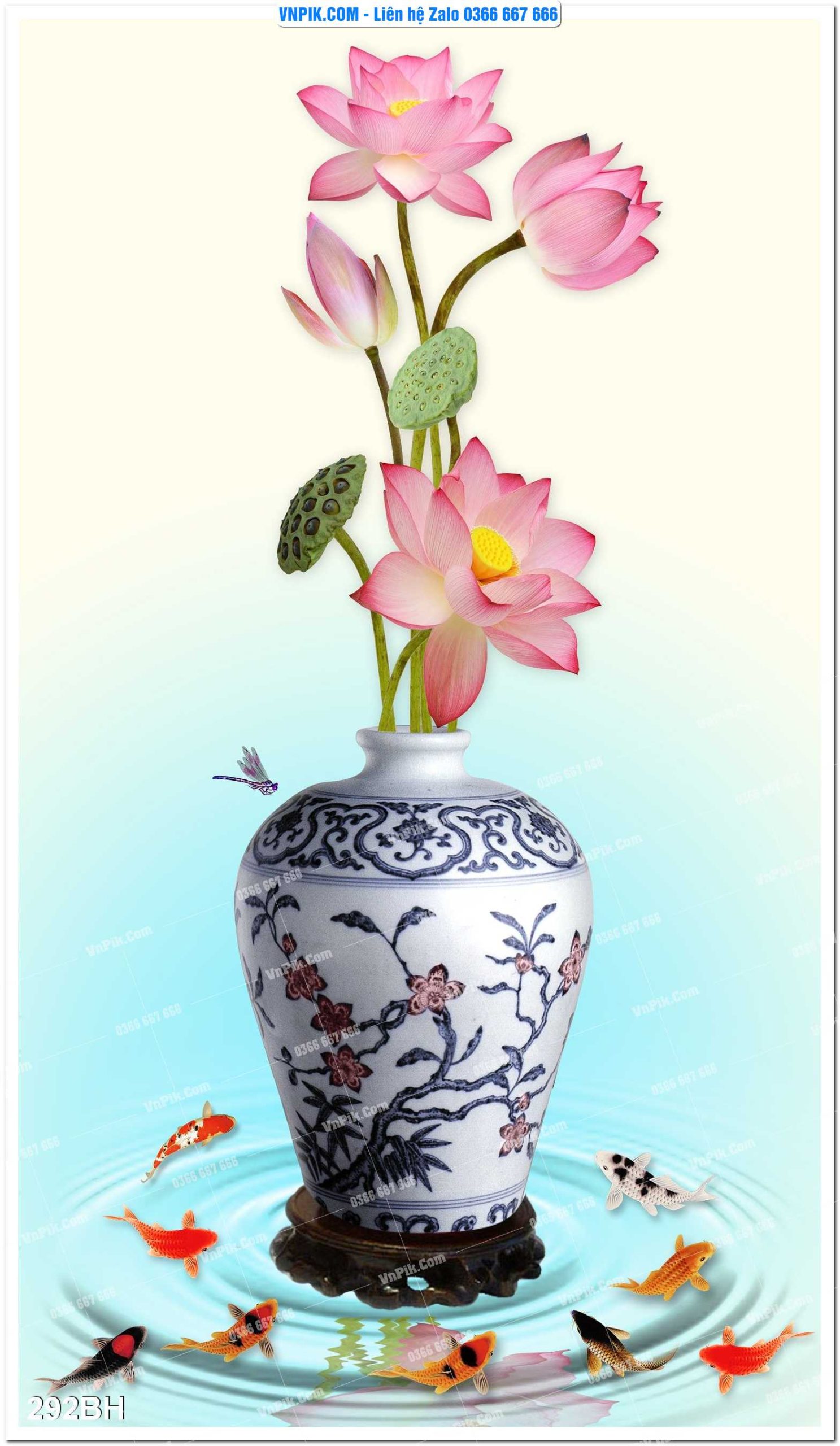 Tranh bình hoa nghệ thuật 292BH