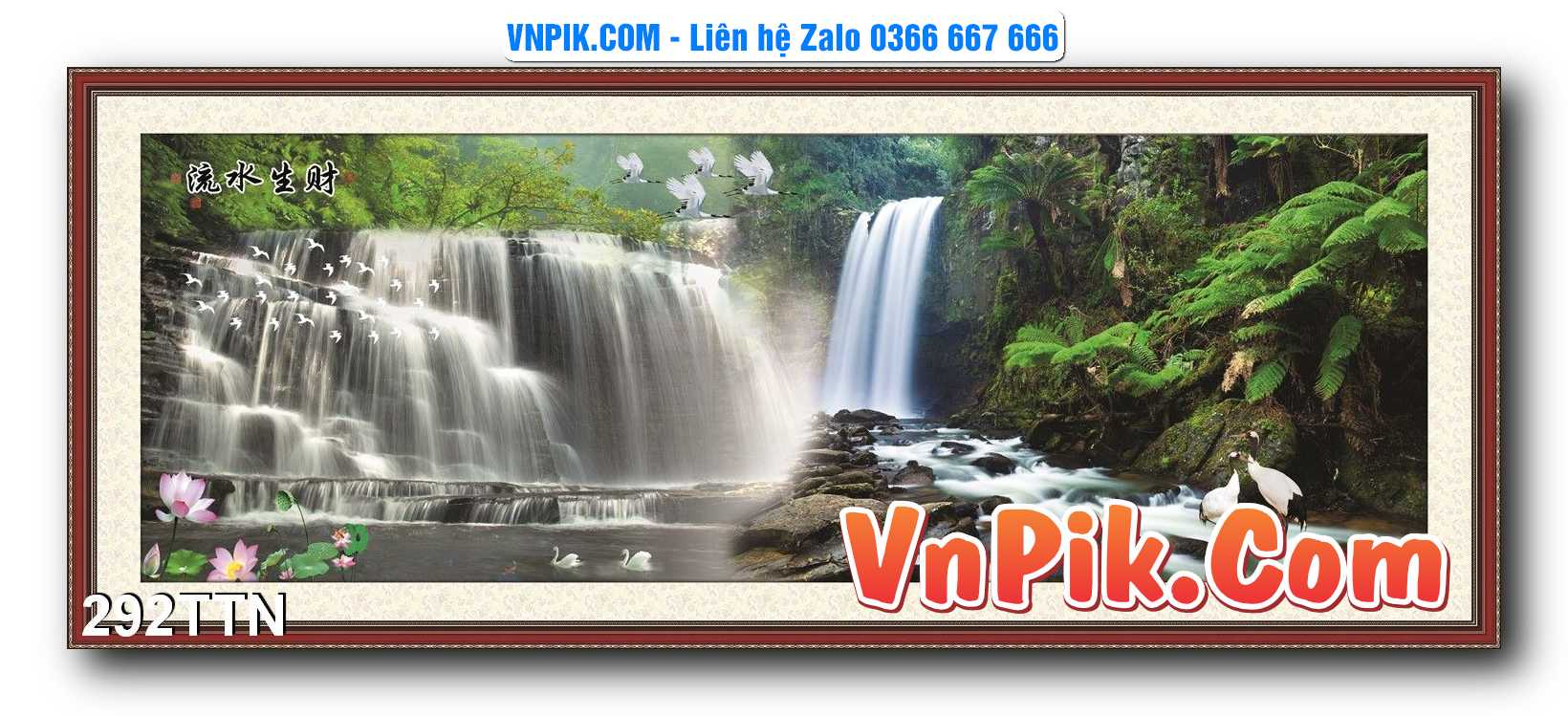 Tranh thác nước – Tranh phong thủy – Tranh treo tường mã 292TTN