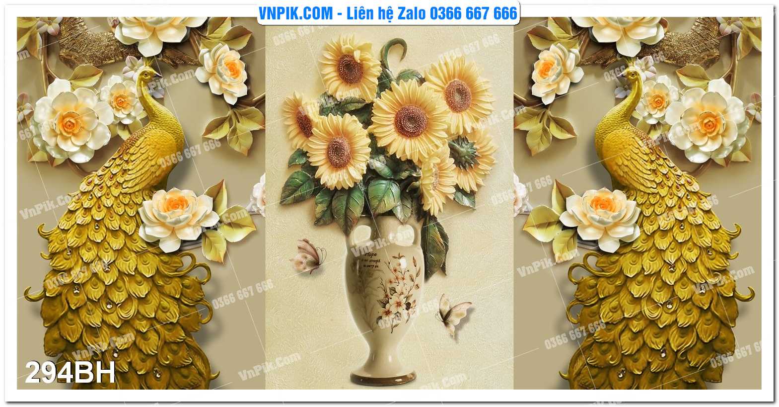 Tranh bình hoa nghệ thuật 294BH