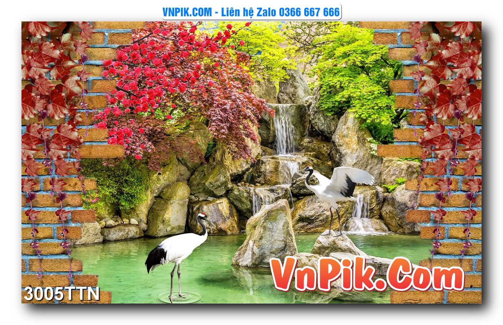 Tranh thác nước – Tranh phong thủy – Tranh treo tường mã 3005TTN