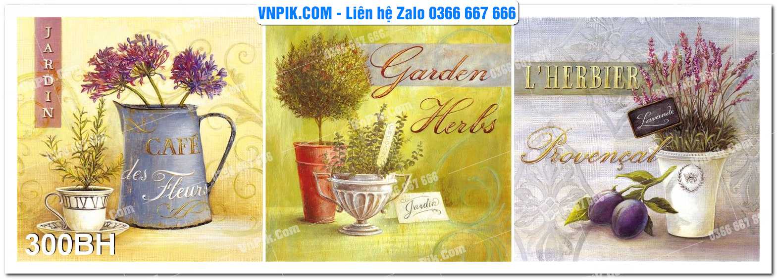 Tranh bình hoa nghệ thuật 300BH