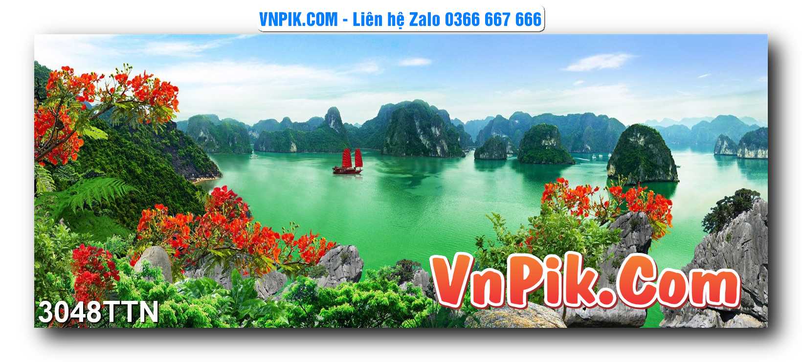 Tranh thác nước – Tranh phong thủy – Tranh treo tường mã 3048TTN